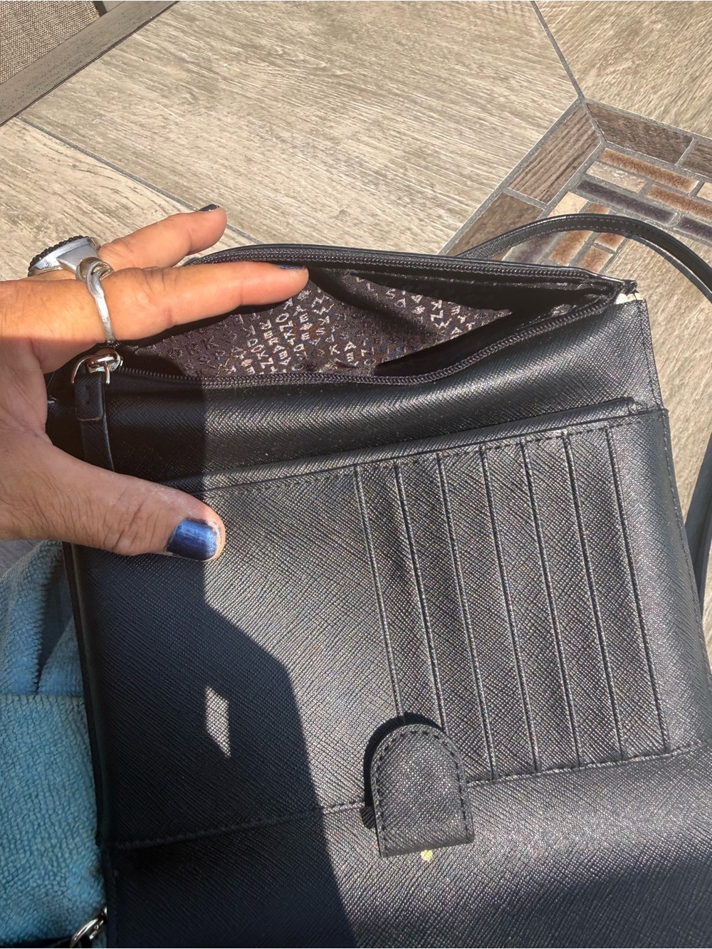 kate spade Black Saffiano Leather Crossbody Bag - Picture 10 of 12
